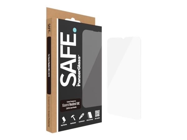 SAFE. by PanzerGlass - Skjermbeskyttelse for mobiltelefon - glass - for Xiaomi Redmi 10C