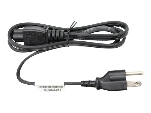 Lenovo - Strømkabel - NEMA 5-15P (han) til LS-18 - 1 m - Kanada, USA - IdeaCentre AIO 3 24; 3 27; ThinkCentre M90q Gen 2; ThinkPad X1 Carbon Gen 10...