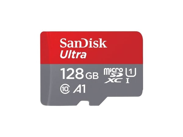 SanDisk Ultra - Flashminnekort (microSDXC til SD-adapter inkludert) - 128 GB - Class 10 - microSDXC UHS-I