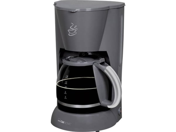 Clatronic KA 3473, Kaffebrygger (drypp), 1,5 l, Malt kaffe, 900 W, Grå