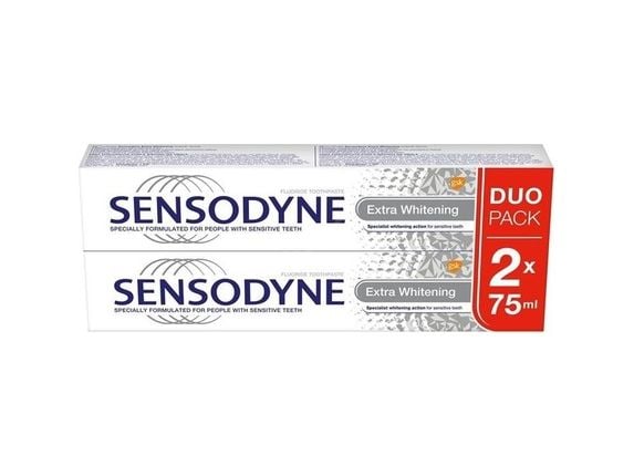 SENSODYNE Extra Whitening tandkräm 2x75 ml