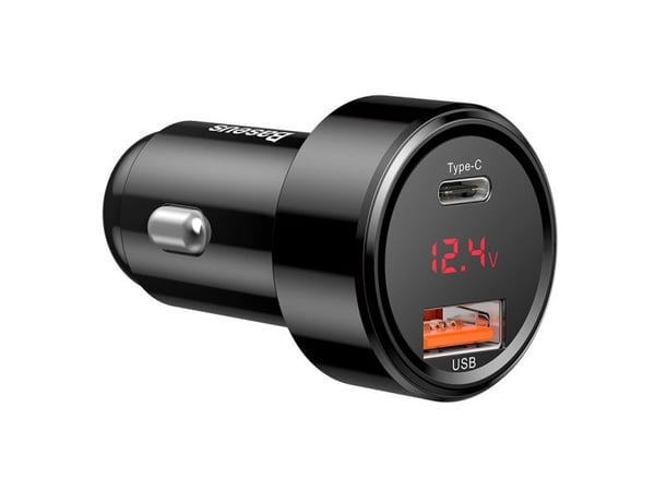 Baseus Magic USB + USB-C QC 4.0PD 45W billader (svart)