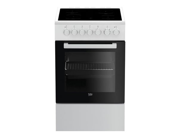 Beko FSM57100GW - Komfyr - frittstående - bredde: 50 cm - dybde: 60 cm - høyde: 85 cm - Klasse A - hvit