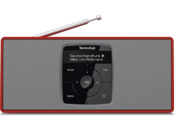 TechniSat DigitRadio 2 S - DAB+ radio - rød, sølv