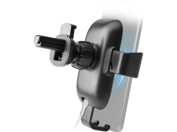 SBS TESUPGRAVWIRLITE10W, Mobiltelefon/smarttelefon, Passiv holder, Bil, Sort