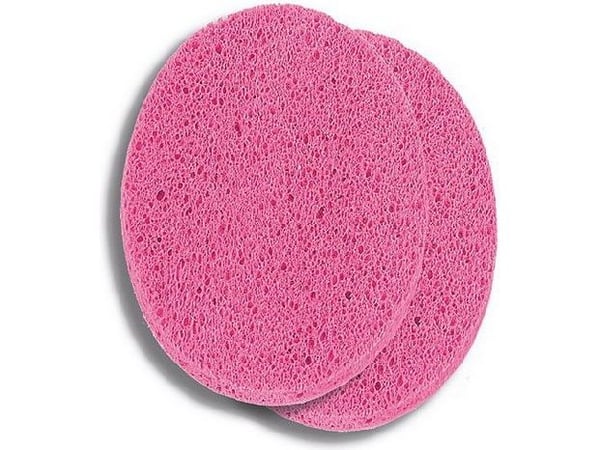 Donegal Face Accessories Deep Cleansing ansikts-svamp pads i cellulose 2 stk. Pink