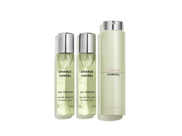 Chanel Chance Eau Fraîche EDT refillbar 20 ml + EDT refill 2 x 20 ml