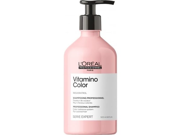 L'Oréal Paris Serie Expert Vitamino Color, Kvinder, Proffesionelle, Shampo, Farvet hår, Alle farver, 500 ml
