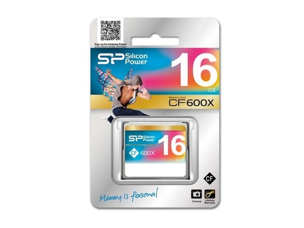 Silicon Power CF 600X, 16 GB, CompactFlash, 90 MB/s