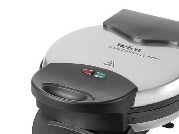 Tefal WM310D, 5 våffla/våfflor, Hjärta (form), Svart, Rostfritt stål, 20 cm, 1000 W, Typ C