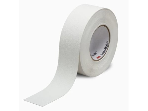 3M Slip-Resistant Fine Resilient Tapes & Treads 280, Hvit, Beskyttende, Vinyl, 18,3 m, 25 mm