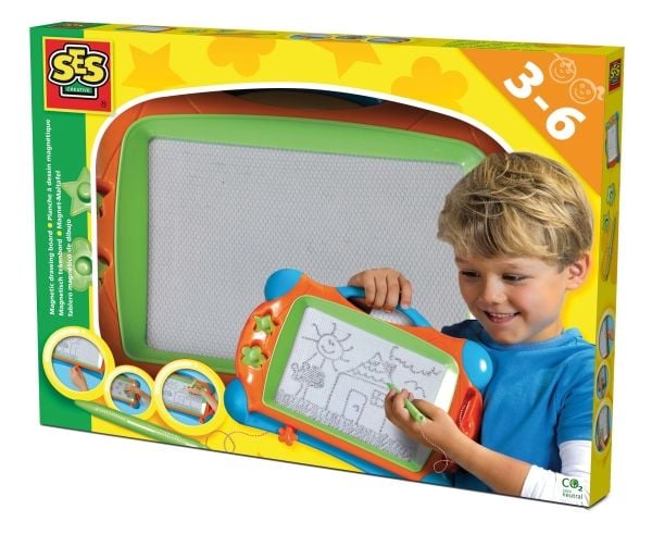 SES Creative 14646, Barnas magnetiske tegnebrett, 3 år, Blå, Grønn, Oransje