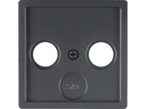 Hager 12036086, Antracit, Plast, Termoplast, Varje varumärke, Tygstruktur, 10 styck