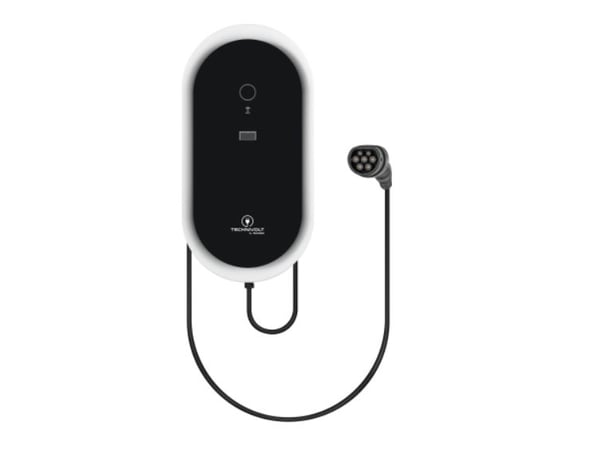 TechniSat TECHNIVOLT 1100 SMART - EV-ladestasjon - 11 kW - 16 A (IEC 62196 Type 2) - svart, hvit