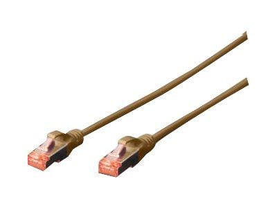 DIGITUS - Koblingskabel - RJ-45 (hann) til RJ-45 (hann) - SFTP - CAT 6 - med støvel, halogenfri, uten hindringer - blå