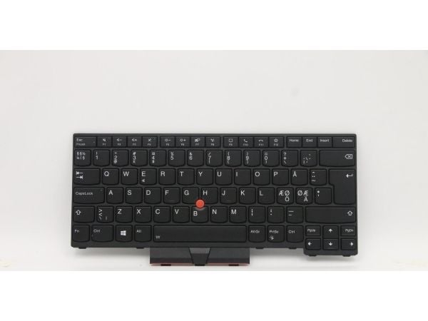 Chicony - Erstatningstastatur for bærbar PC - med Trackpoint - bakbelysning - QWERTY - Nordisk - svart - for ThinkPad L14 Gen 1 20U1, 20U2, 20U5, 2...