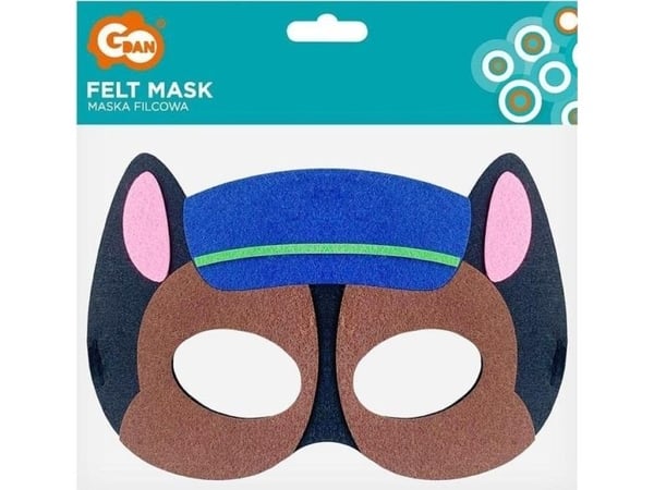 GoDan filtmaske Hundepatruljen politibetjent 18x12 cm