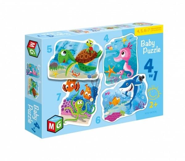 Multigra Baby puzzle 4in1 Pod woda woda