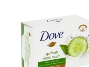 Dove Refreshing 3-i-1 tvålfat 90 g - Gurka & grönt te