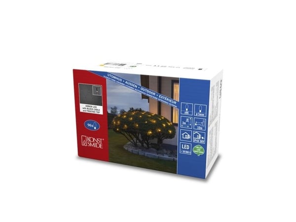 Konstsmide 3787-800, Dekorativ lyskjede, Svart, Plast, Atmosfære, Universal, IP20, IP44