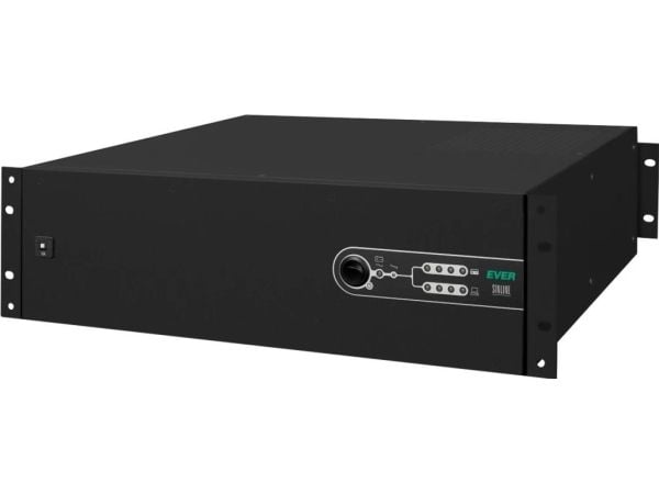 EVER SINLINE 2000 USB HID - UPS (kan monteres i rack) - AC 230 V - 1300 watt - 2000 VA - 5 Ah - USB - utgangskontakter: 6 - 3U - 19"