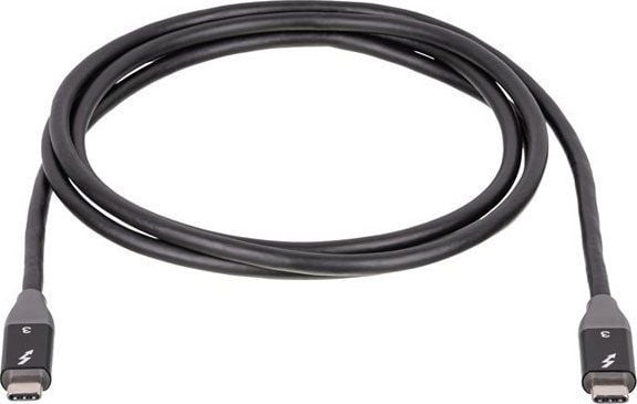 Akyga AK-USB-34, 1,5 m, USB C, USB C, Thunderbolt 3, Musta