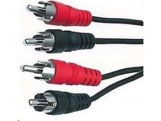 Goobay 50031, 2 x RCA, Hankjønn, 2 x RCA, Hankjønn, 10 m, Sort