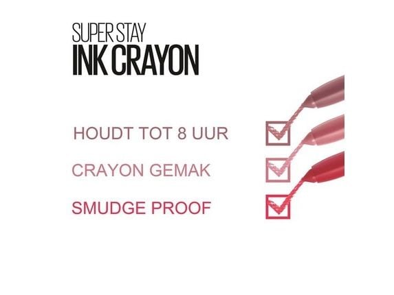 Maybelline Superstay Ink Crayon Matte Leppestift Longwear - 50 Your Own Empire