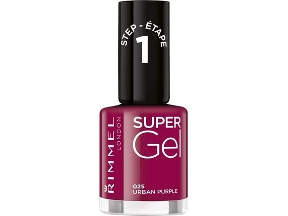 Rimmel Super Gel, Rosa, Urban Purple, Farging, 1 stykker, Flaske, Børste