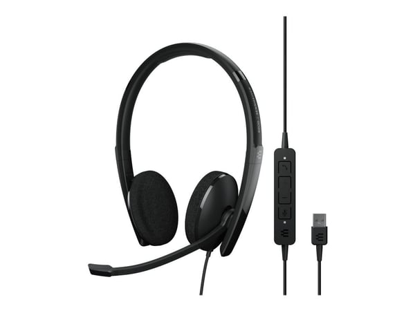 EPOS ADAPT 160 USB II - ADAPT 100 Series - hodesett - on-ear - kablet - USB-A - svart - Optimert for UC