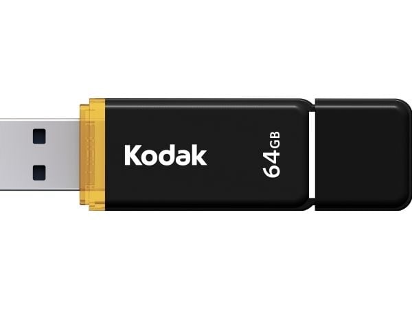 Kodak K103 - USB-flashstasjon - 64 GB - USB 3.0 - svart, gul