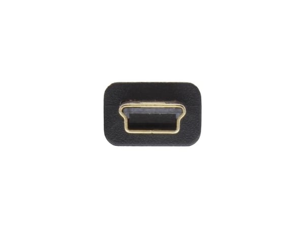 InLine 31820P, 2 m, USB A, Mini-USB B, USB 2.0, Hankjønn/hankjønn, Svart