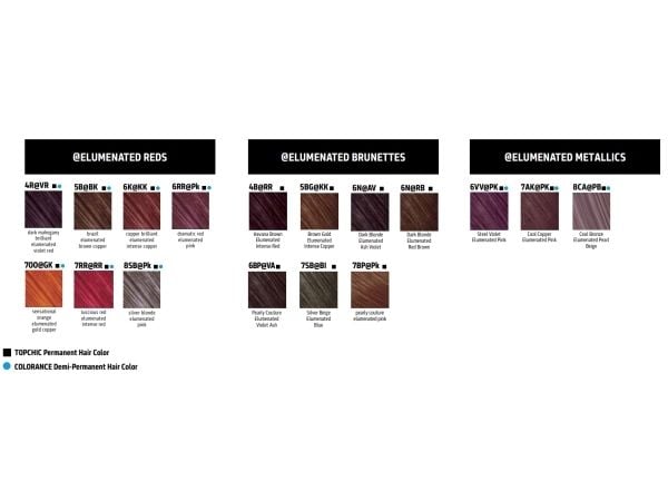 Goldwell Topchic Elumenated, Brun, 5B@BK, Brasil Elumenated Brown Copper, Unisex, 1 stk, 60 ml