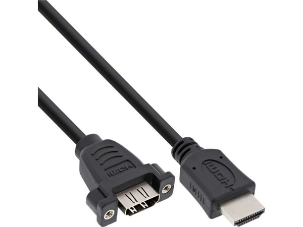 InLine HDMI - HDMI 0,6 m svart (17500B)