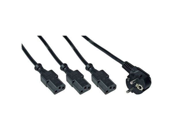 InLine 16657G, 1 m, CEE7/7