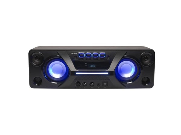 Denver BTB-410, 12,7 cm, 5,07 cm, 40 W, Ledning & Trådløs, Stereo bærbar høyttaler, Sort