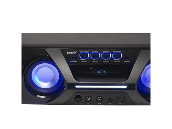 Denver BTB-410, 12,7 cm, 5,07 cm, 40 W, Ledning & Trådløs, Stereo bærbar høyttaler, Sort