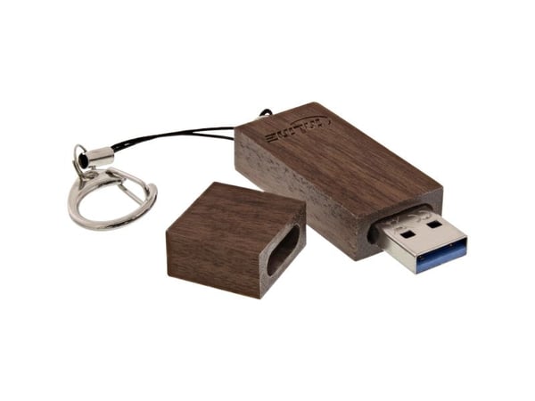 InLine 35065W, 128 GB, USB Type-A, 3.2 Gen 1 (3.1 Gen 1), 200 MB/s, Svivel, Svart, Sølv