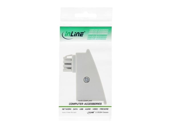 InLine 69949, TAE-F, RJ-45, Harmaa