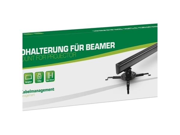 InLine 23139A, 16 kg, -20 - 20°, -15 - 15°, 30°, Metall, Svart