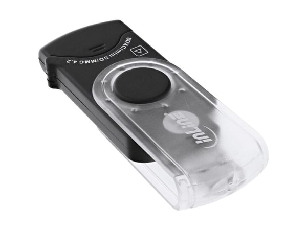 InLine 66772I, MMC, MMC Mobile, MMC+, MMCmicro, MicroSD (TransFlash), MicroSDHC, MicroSDXC, MiniSD, MiniSDHC,..., Svart, 5000 Mbit/s, USB 3.2 Gen 1...