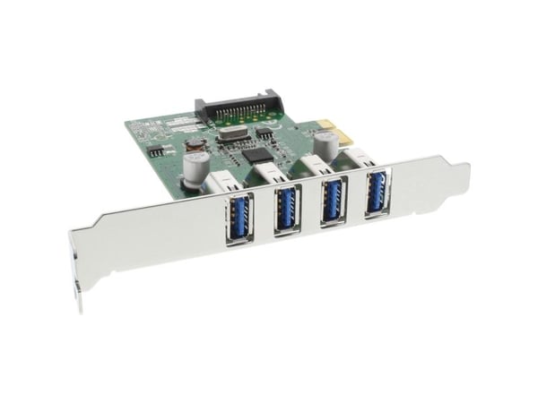 InLine 76661C, PCIe, USB 3.2 Gen 1 (3.1 Gen 1), Lavprofil, 5 Gbit/s, 90 mm, 1,31 mm