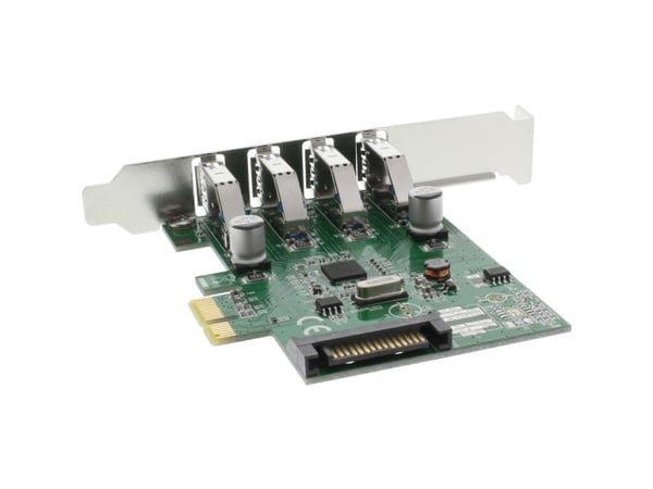 InLine 76661C, PCIe, USB 3.2 Gen 1 (3.1 Gen 1), Lavprofil, 5 Gbit/s, 90 mm, 1,31 mm