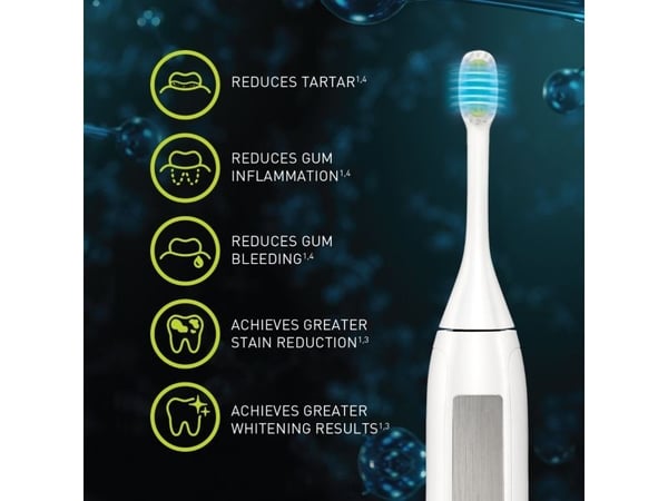Silk''n ToothWave, Voksen, Vibrerende tannbørste, Hvit, 48000 bevegelser per minutt, 2 min, Hvit