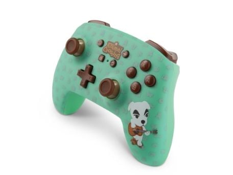 PowerA Animal Crossing, Gamepad, Nintendo Switch, Analog/digital, Trådløs, Bluetooth, Brun, Grønn