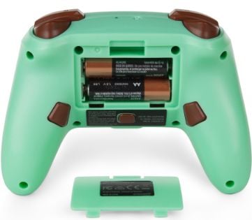 PowerA Animal Crossing, Gamepad, Nintendo Switch, Analog/digital, Trådløs, Bluetooth, Brun, Grønn