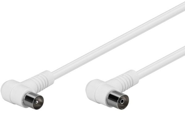 Goobay 67354, 2,5 m, IEC, IEC, Hvit
