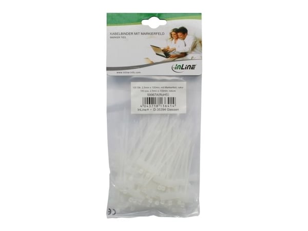 InLine 59967A, Valkoinen, 100 mm, 2,5 mm, 2,5 mm, 45 g, 120 mm