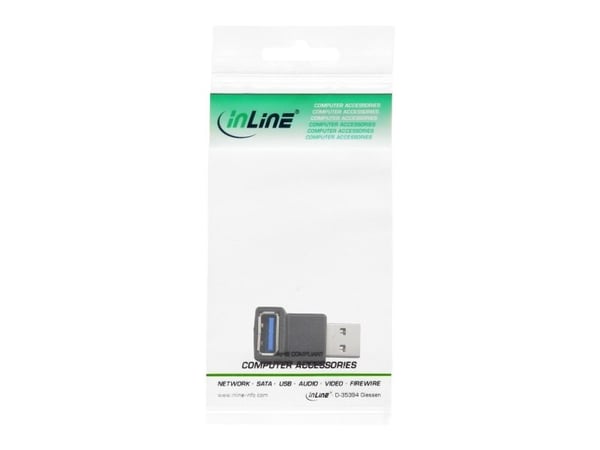 InLine 35300R, USB 3.0 A female, USB, Musta