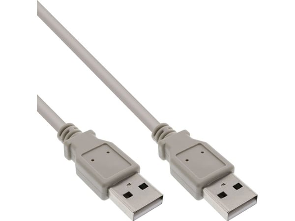 InLine 34303H, 0,3 m, USB A, USB A, USB 2.0, Beige